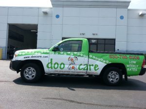 Doo Care Drivers Complete Custom Truck Wrap in Green
